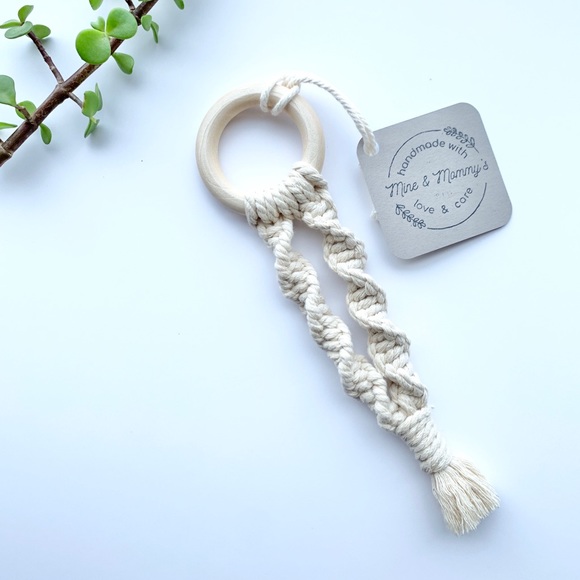 Boho Macrame Baby Teether - Picture 2 of 7